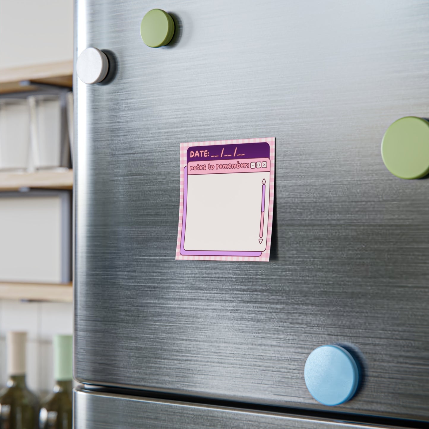 Notes to Remember Sticky Note Pad | Cute Pink Desktop Sticky Notes