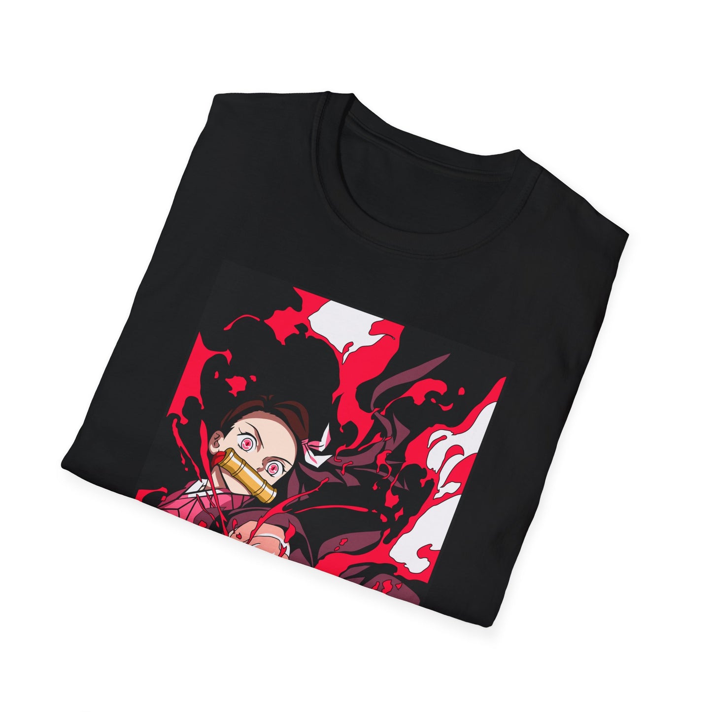 Demon Slayer Nezuko Graphic T-Shirt — Anime Girl Blood-Style Design