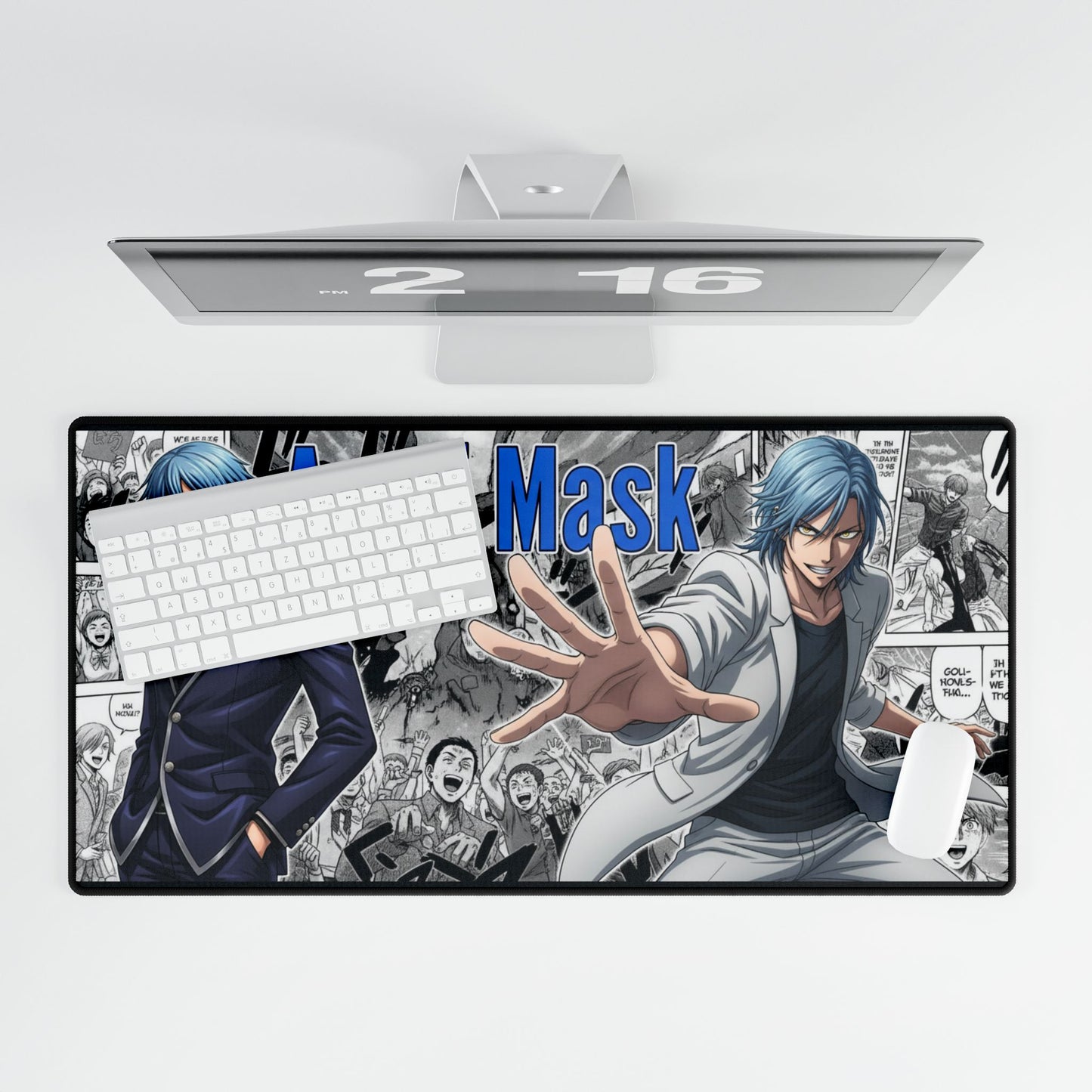 Amai Mask Anime Desk Mat | One Punch Man Inspired Desk Mat