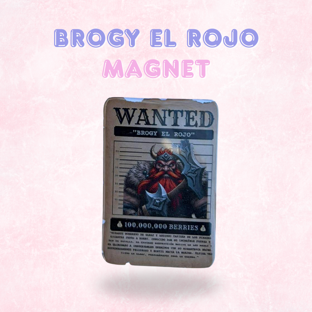 One Piece Inspired Wanted Poster Ref Magnets