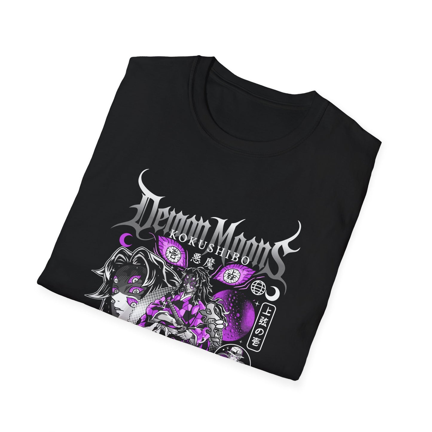 Demon Moons Graphic T-Shirt — Anime Gothic Purple Horror Tee
