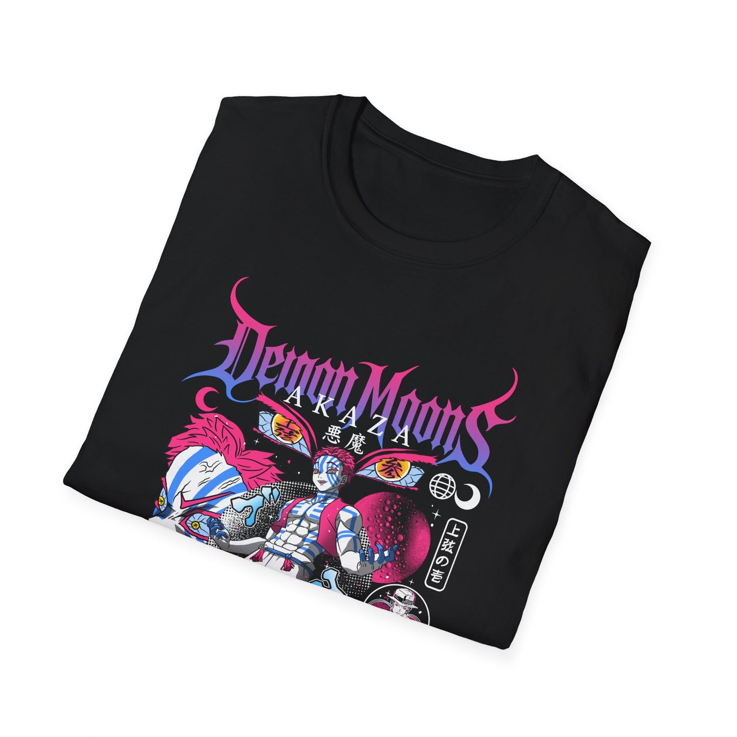 Demon Moons Graphic T-Shirt — Retro Anime Gothic Band Tee