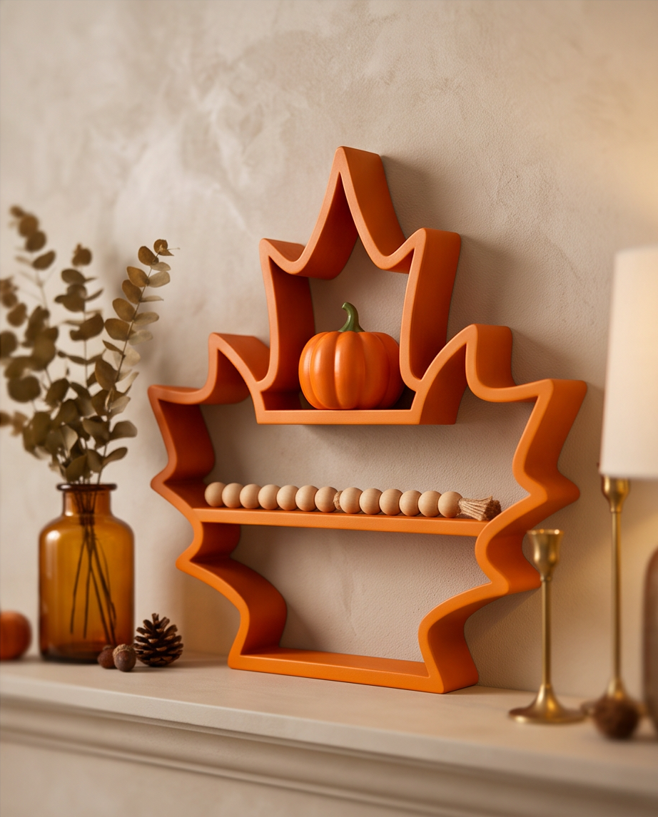 Maple Leaf Decorative Shelf
