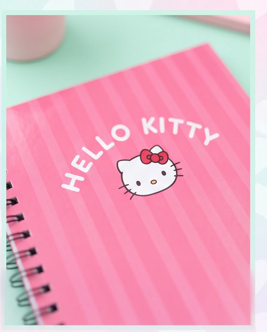 Hello Kitty Undated Planner – Cute Kawaii Daily Planner for Organization, Journaling & Goals