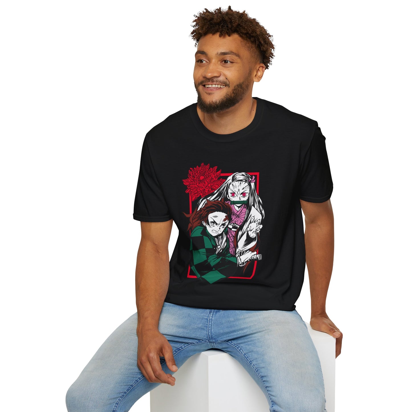 Anime Demon Slayer Tanjiro & Nezuko Graphic T-Shirt