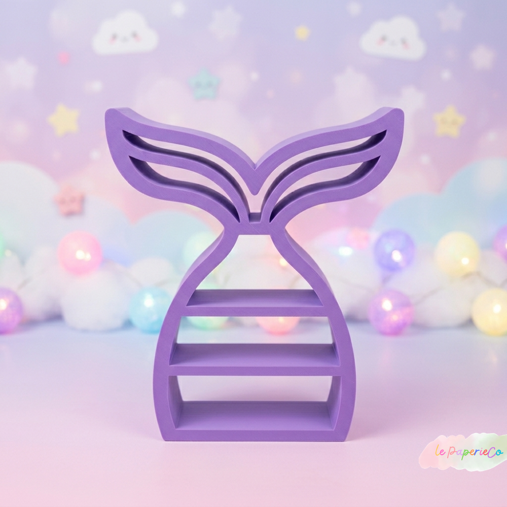 Kawaii Mermaid Tail Decorative Desk Shelf