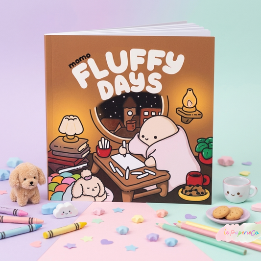 Kawaii Fluffy Days | 8x8 in Coloring book