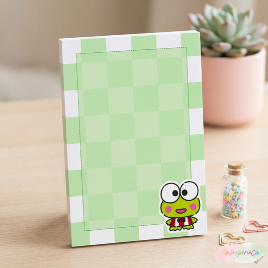 Kawaii Keroppi Notepad | 4 x 6 in