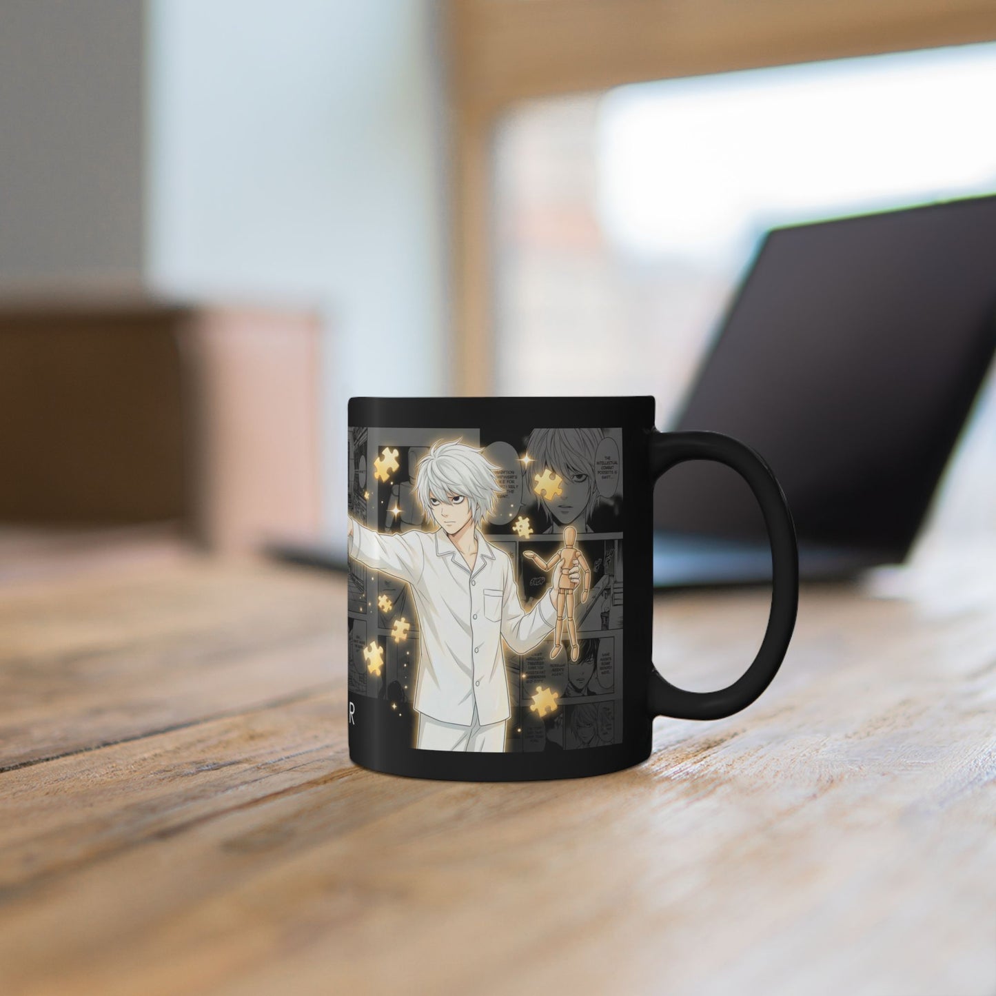 Near Anime Mug — Death Note Inspired Black Coffee Cup (11oz & 15oz)