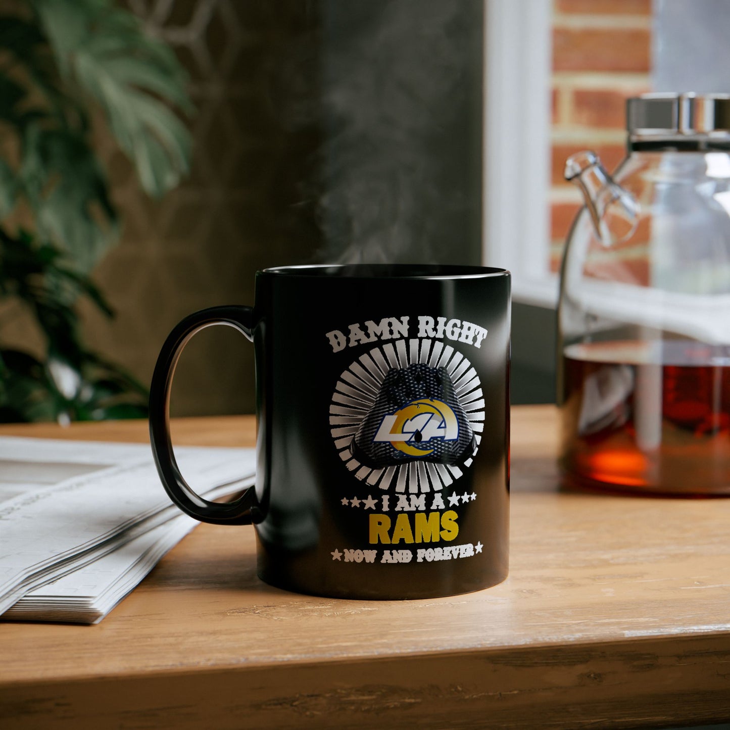 Custom Rams Football Fan Mug