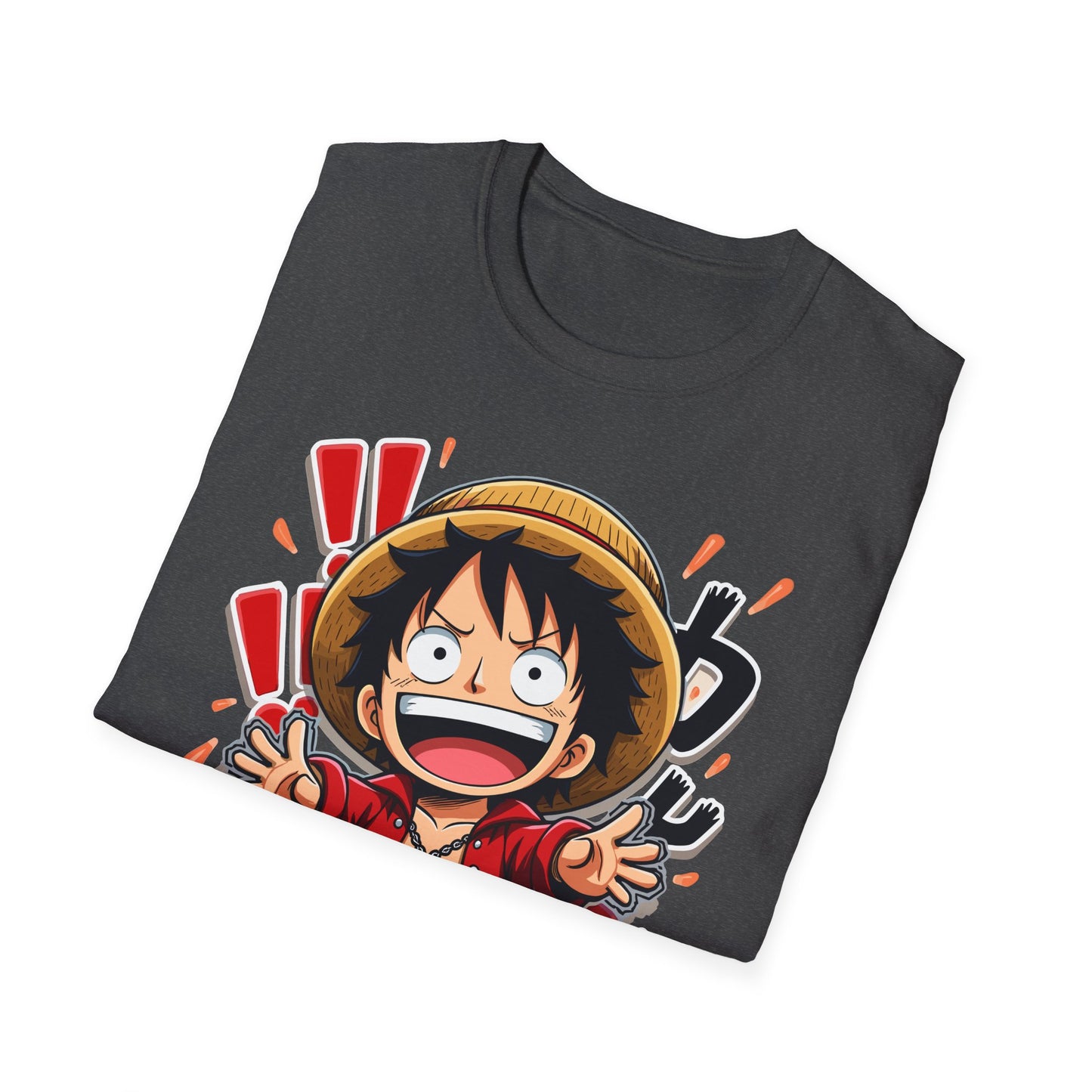 Luffy Graphic T-Shirt | Chibi Straw Hat Pirate Anime Tee| Le Paperie Co