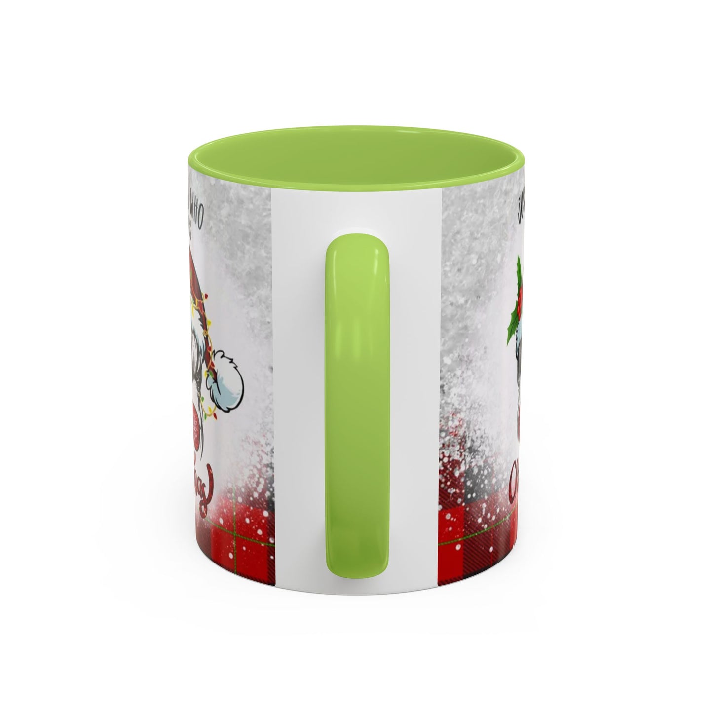 Just a Girl Who Loves Christmas Skull Mug | Accent Coffee Mug 11oz/15oz