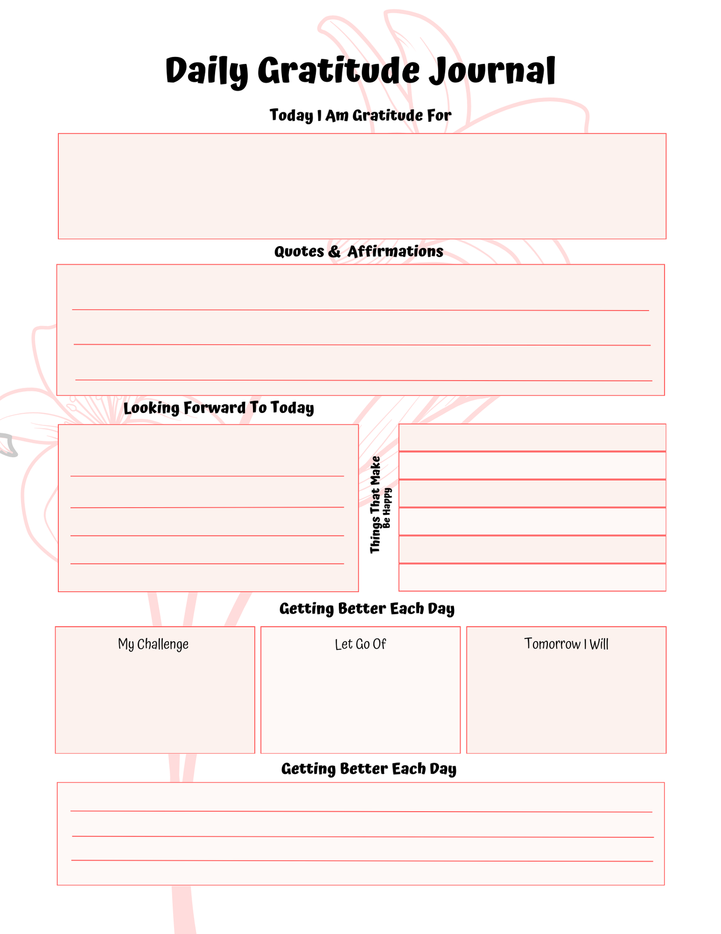 Gratitude Journal | Digital Download