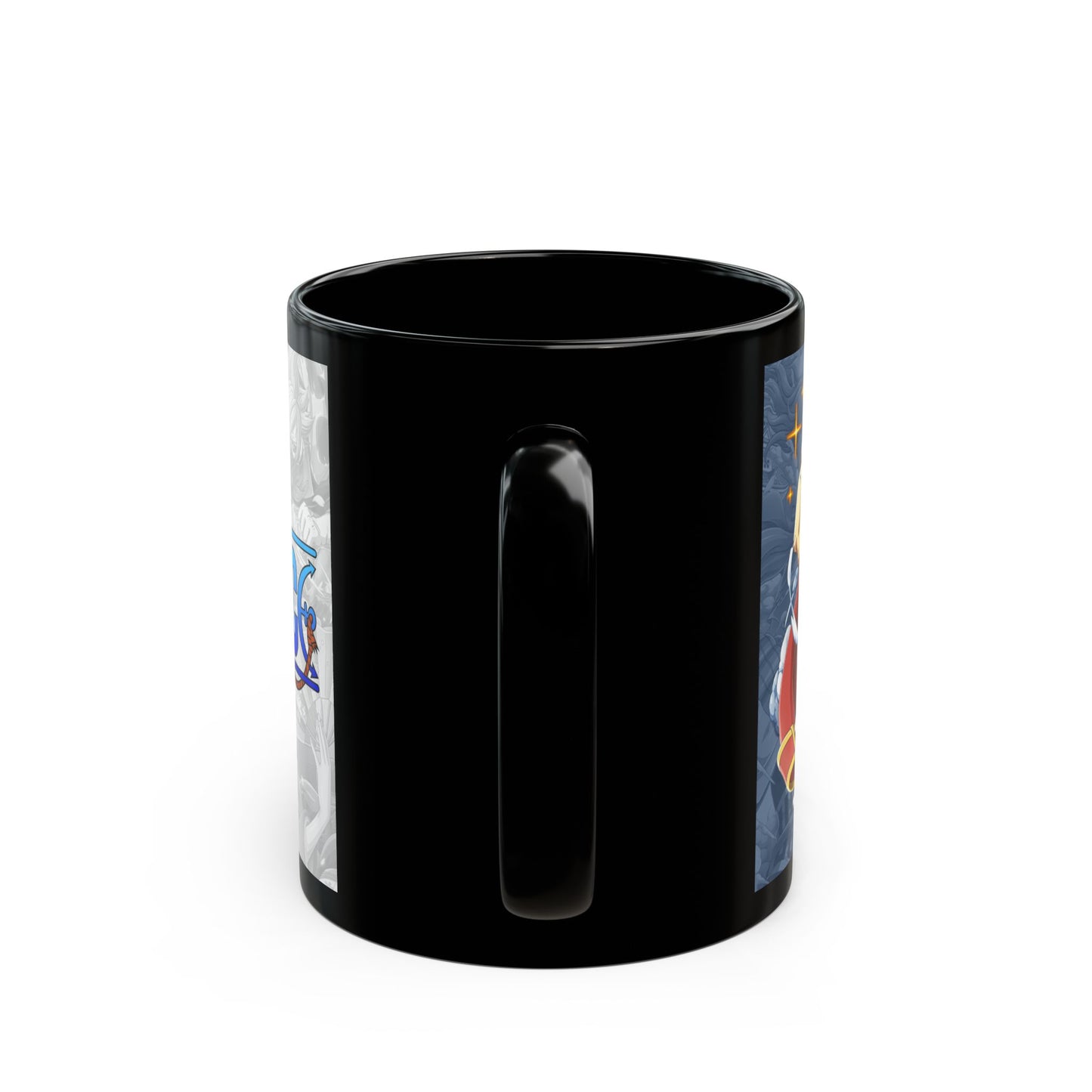 One Piece Luffy Logo Mug | Black Ceramic Coffee Mug