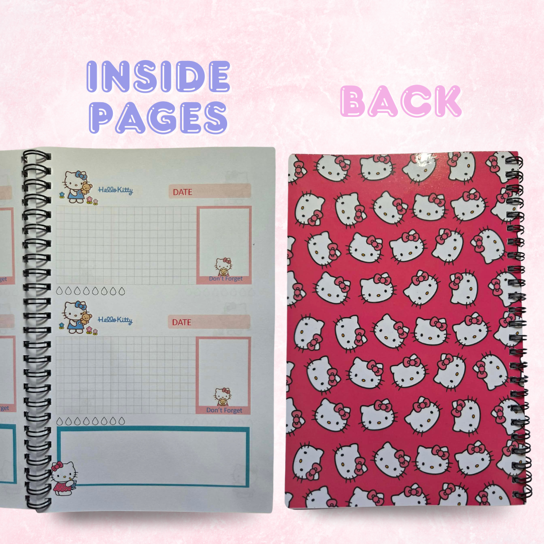 Kawaii Hello Kitty Spiral Notebook