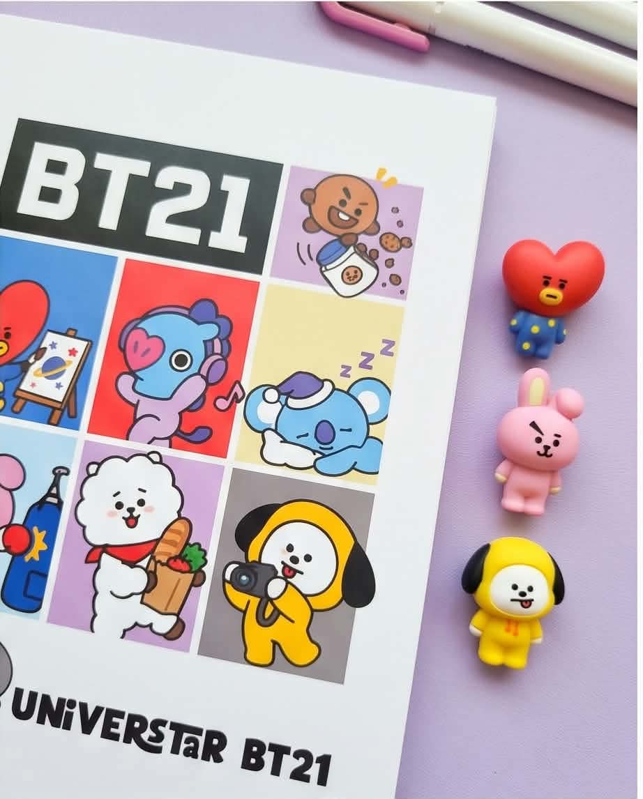 BT21 (UNIVERSTAR) Custom Spiral Notebook & Journal
