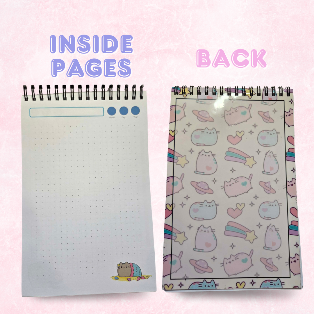 Kawaii Pusheen Spiral Notepad