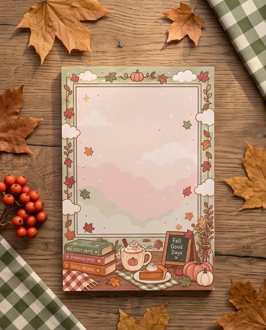 Fall Pumpkin Spice Memo Pad