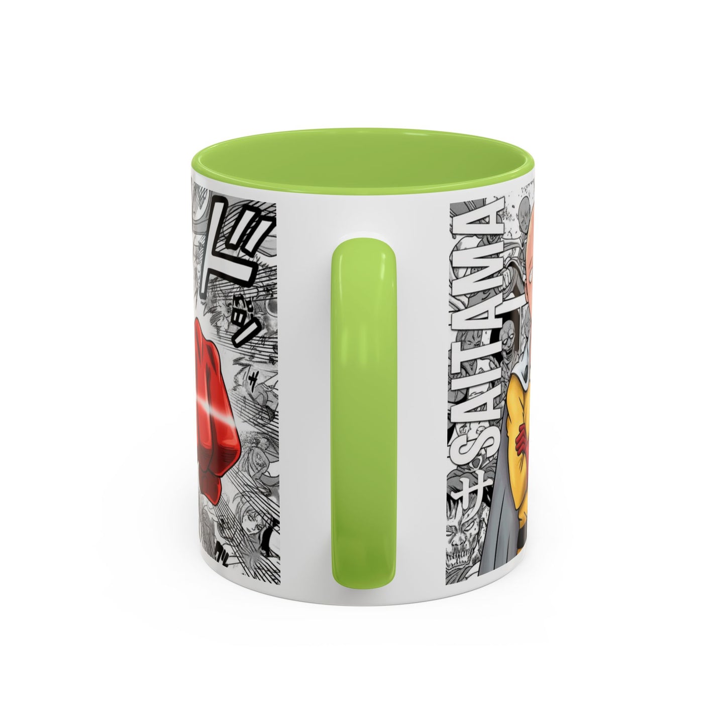 Anime Fist Coffee Mug Dynamic Manga Collage Accent Mug (11/15 oz)