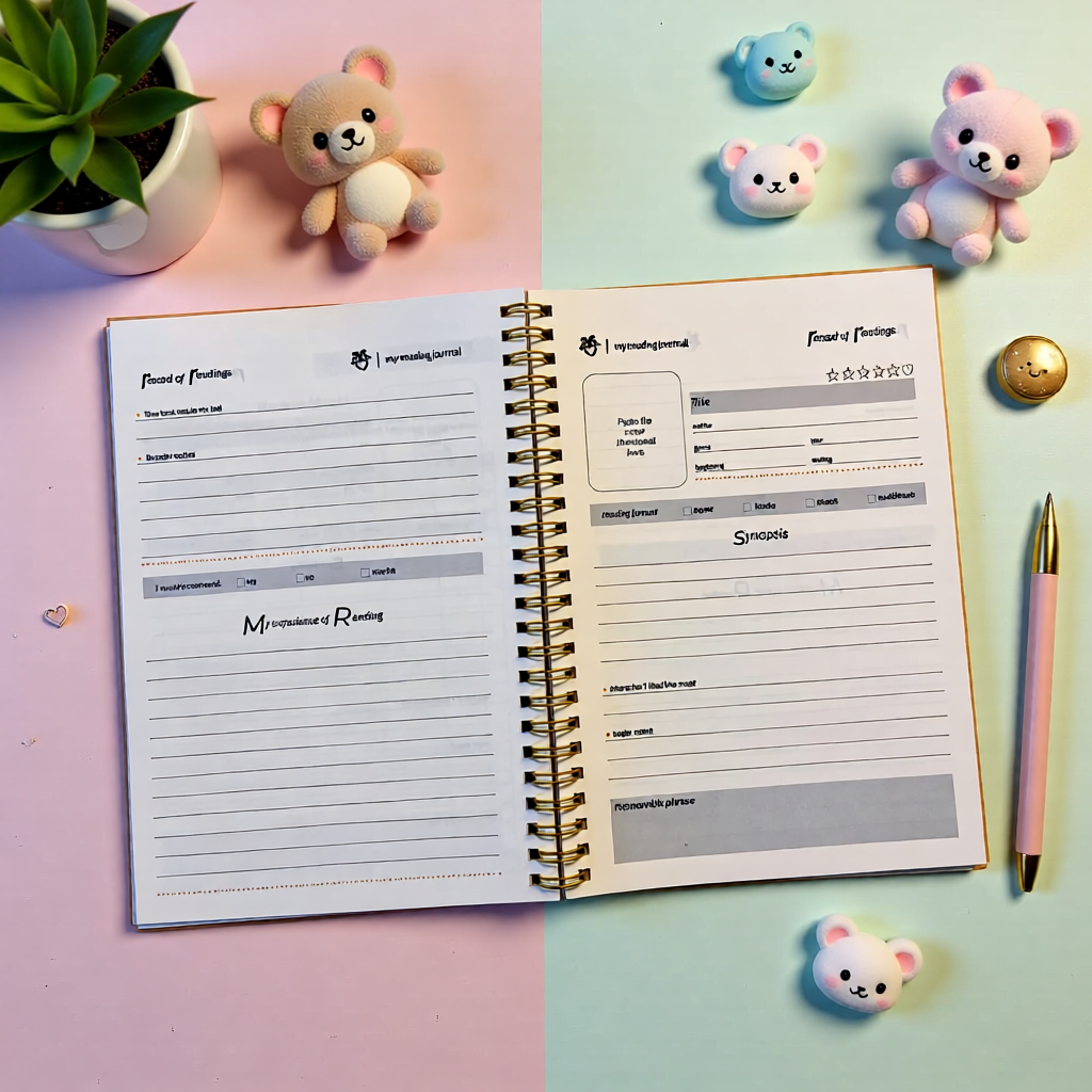 I'm a reading girl Notebook | Reading tracker