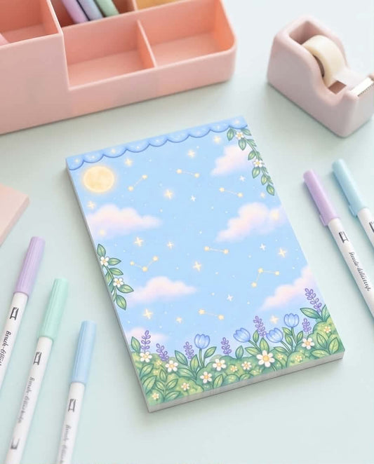 Starlit Night Sky Memo Pad