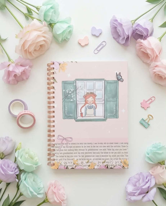 Cozy Cottagecore Floral Custom Spiral Notebook & Journal