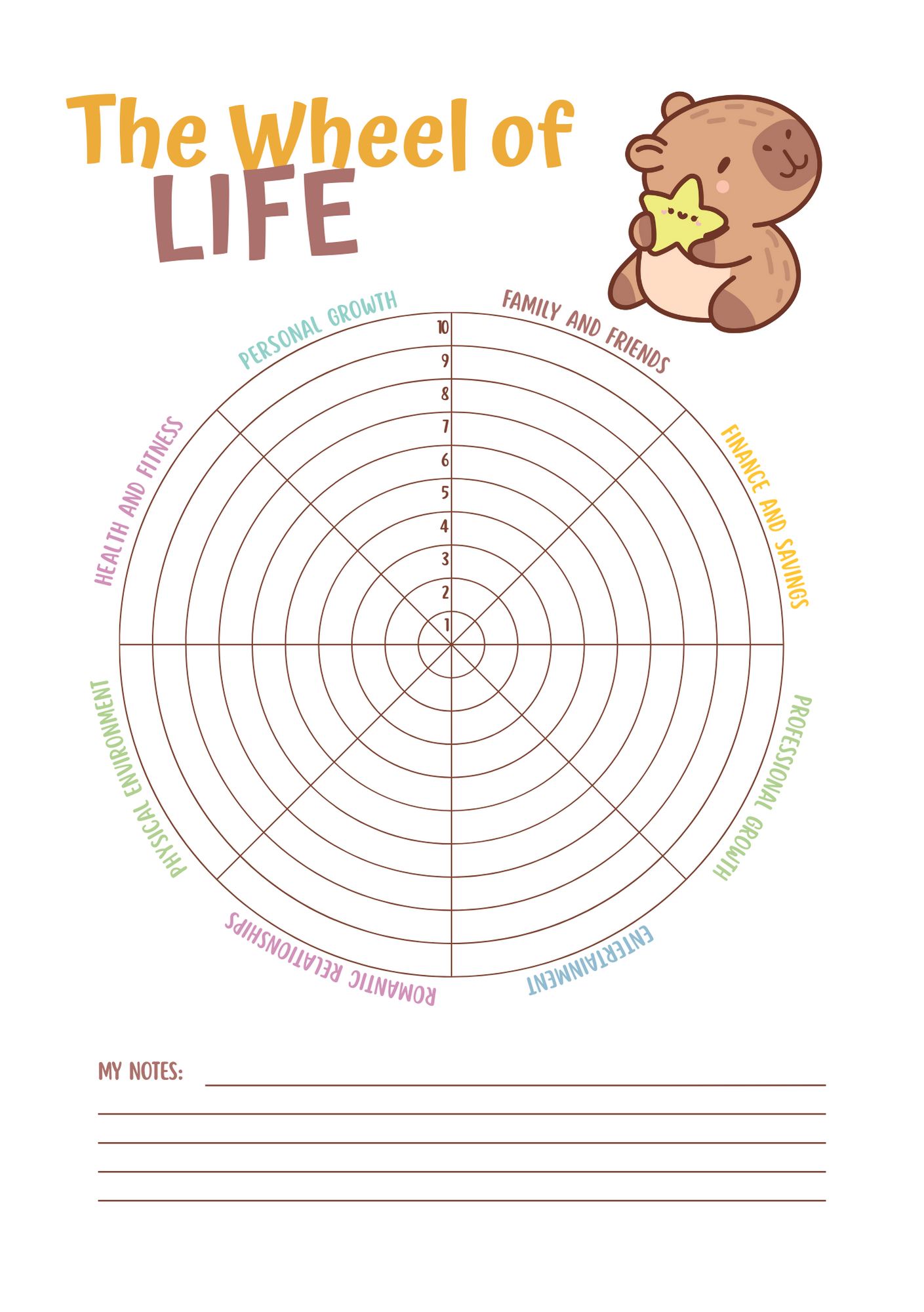 Capybara 2026 Planner | Digital Download