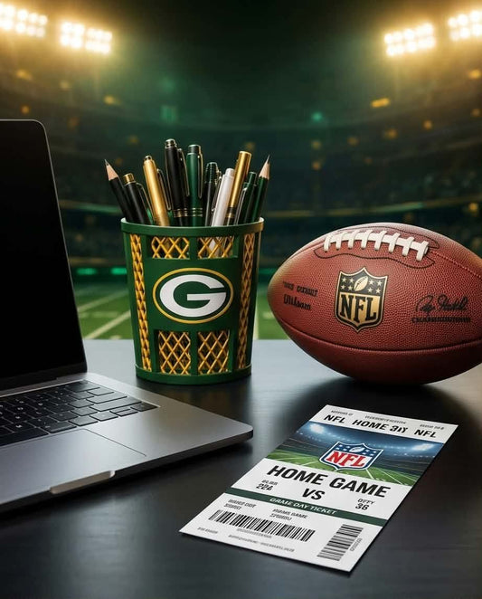 Green Bay Packers 3D-Printed Pen & Pencil Holder