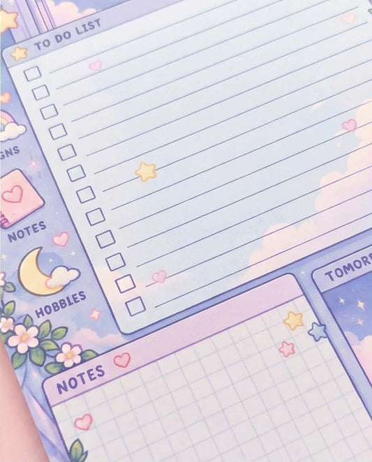 Celestial Dreamscape To-Do List Memo Pad