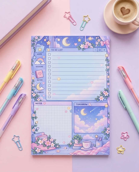 Celestial Dreamscape To-Do List Memo Pad