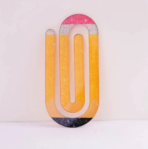 Crayon Colored and Pencil Inspired Jumbo Paper Clips