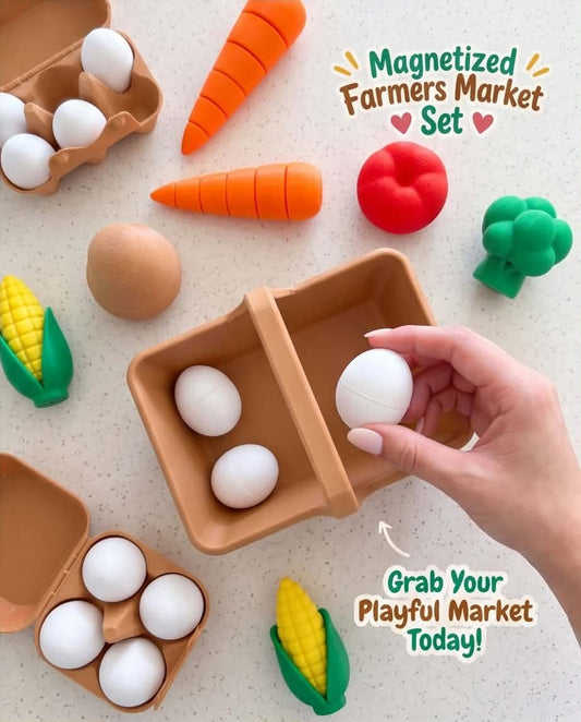 Magnetized Farmers Market Play Set