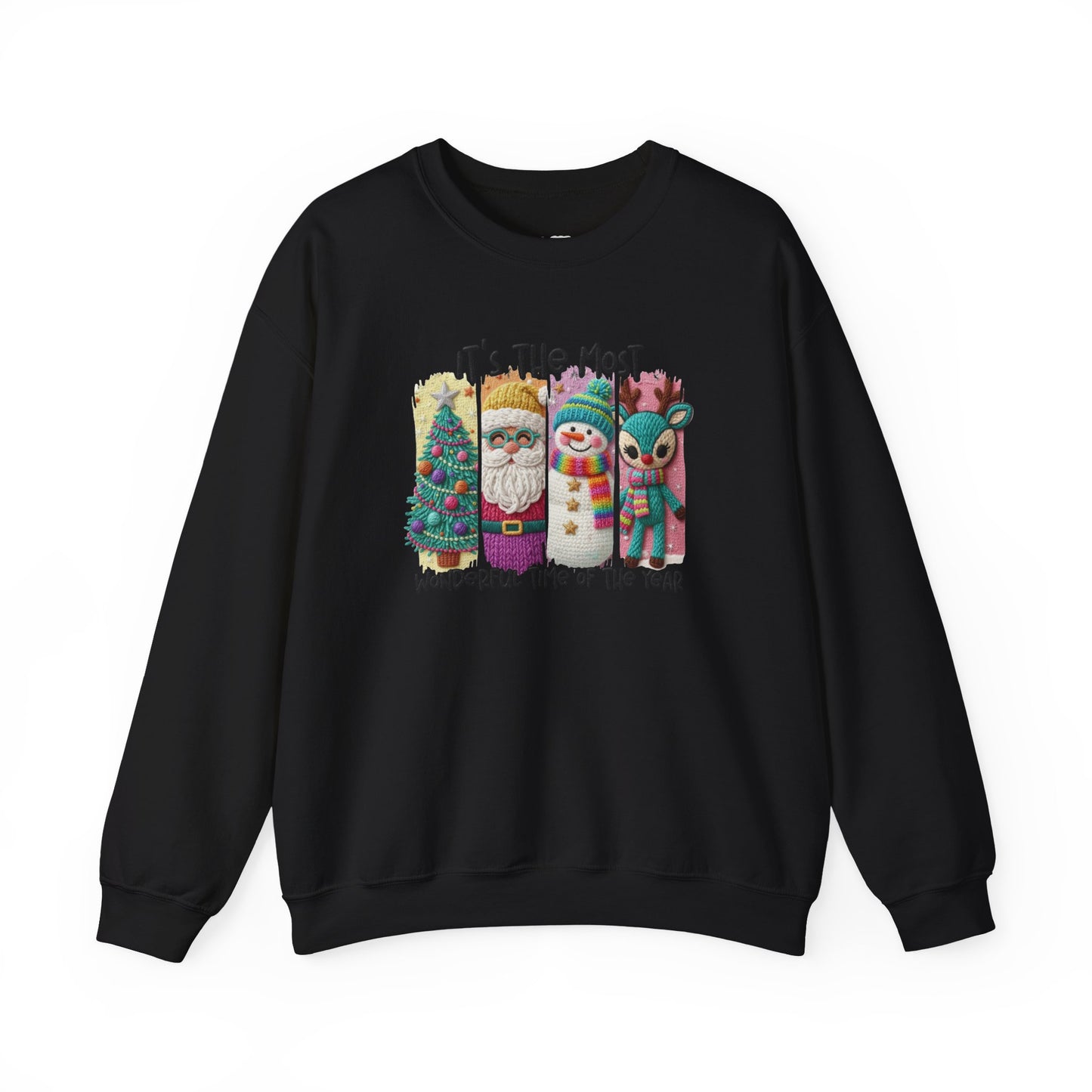 Whimsical Christmas Characters Tee | Santa Snowman Reindeer Holiday Shirt