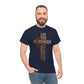 He Is Risen Cross T-Shirt | Matthew 28:6 Christian Easter Tee