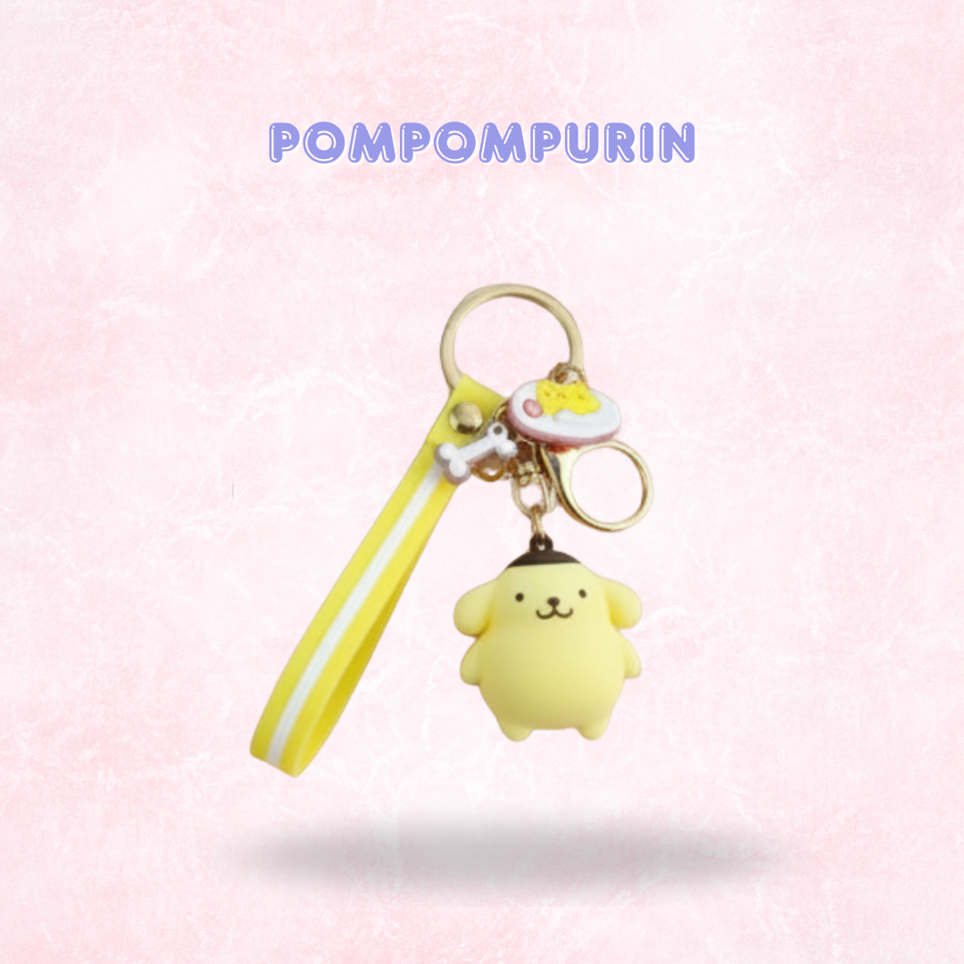 Kawaii Wristlet/ Key fob charms