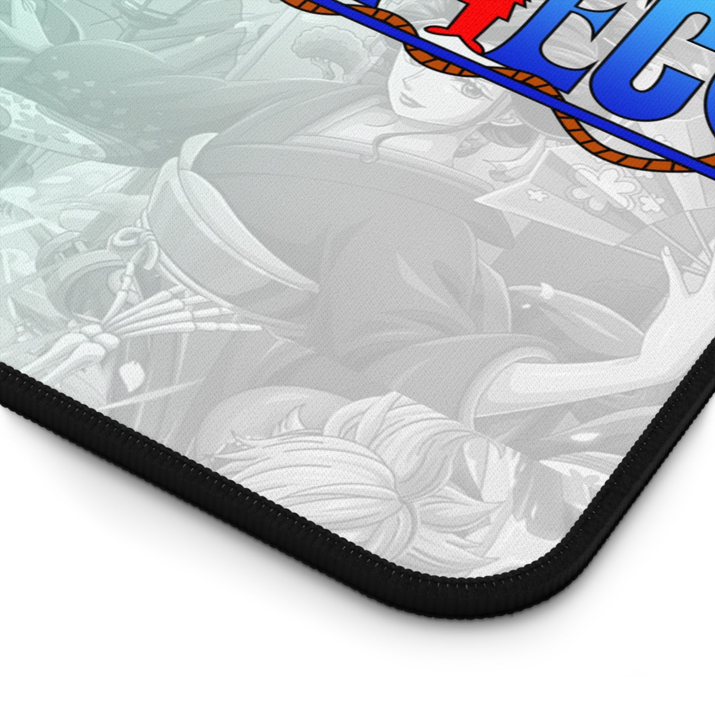 One Piece Desk Mat Anime Gaming Mousepad with Logo & Luffy Design