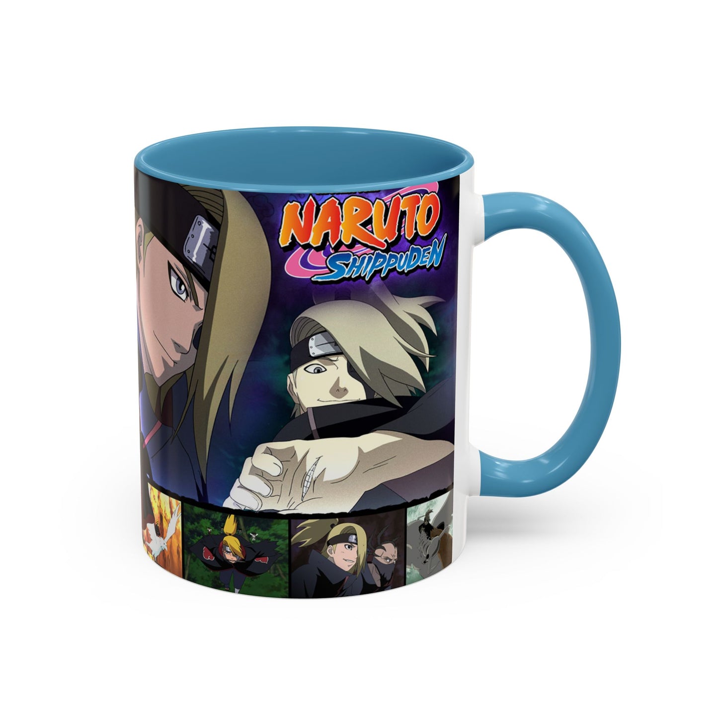 Deidara Naruto Shippuden Accent Coffee Mug | Anime Art Collage (11/15oz)