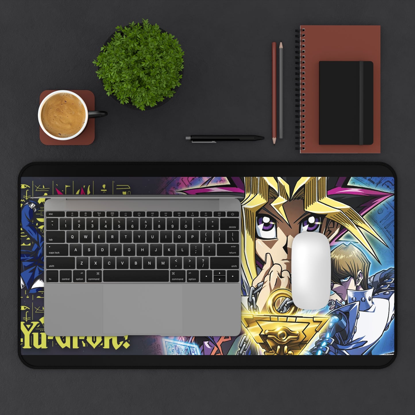Yu-Gi-Oh! Collage Desk Mat | Gaming Mouse Pad with Yami Yugi, Yusei & Friends
