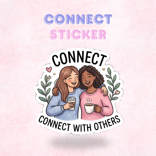 Connect | Laminated Sticker/Decal