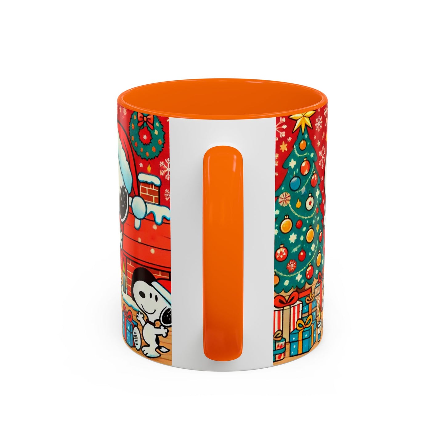 Yellow Santa Holiday Mug | Christmas Accent Coffee Mug (11,15oz)