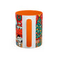 Yellow Santa Holiday Mug | Christmas Accent Coffee Mug (11,15oz)