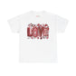 Love Doodle T-Shirt | Hand-Drawn Hearts, Valentine Typography