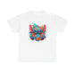 Colorful Floral Stitch Character T-Shirt | Cute Alien with Flowers
