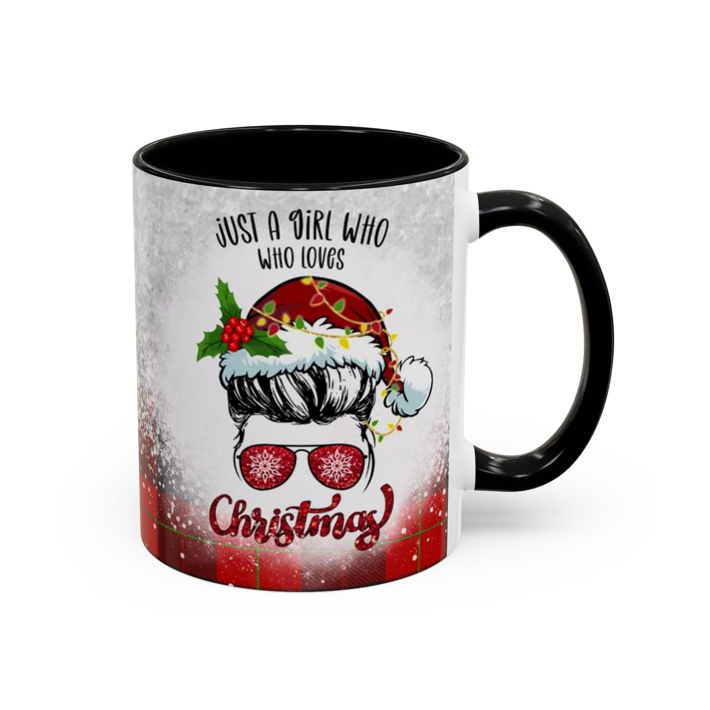 Just a Girl Who Loves Christmas Skull Mug | Accent Coffee Mug 11oz/15oz