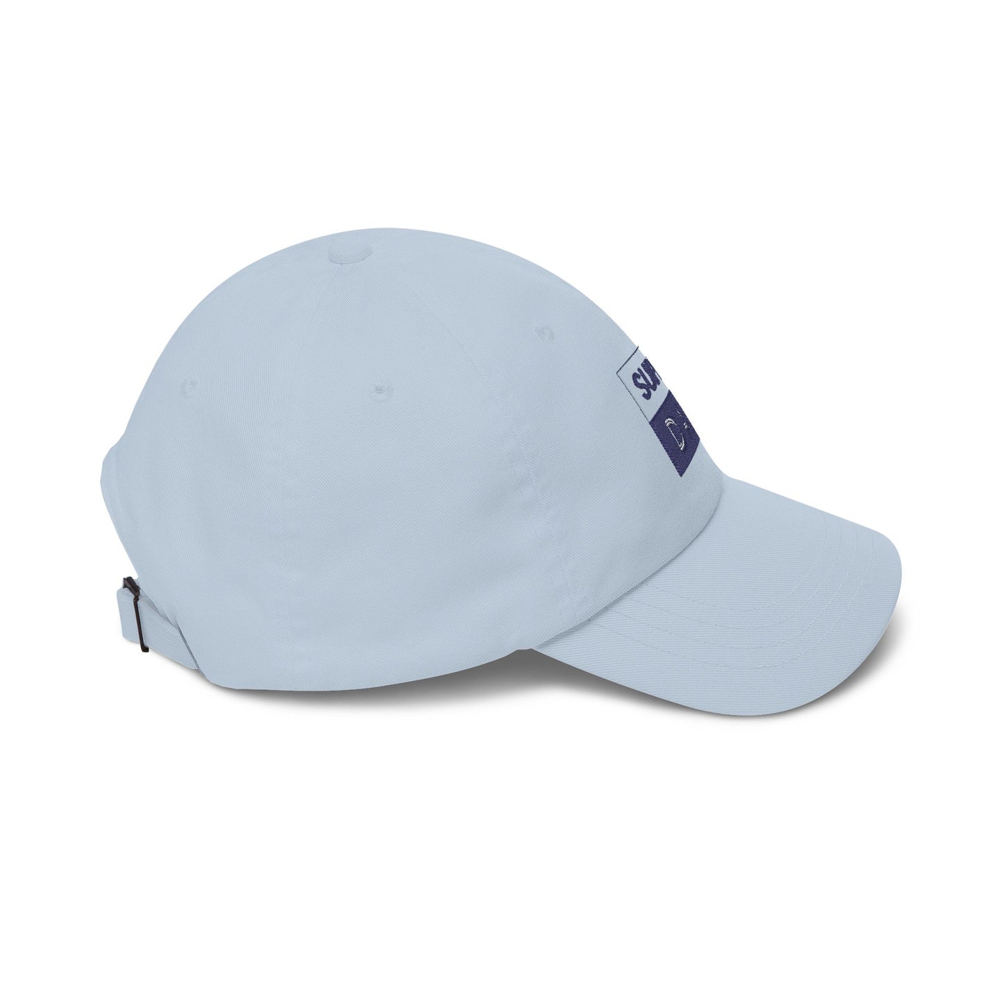 Super Dad embroidered logo Classic Dad Cap | White baseball hat