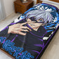 Anime Sorcerer Illustration Velveteen Plush Blanket | Jujutsu Theme