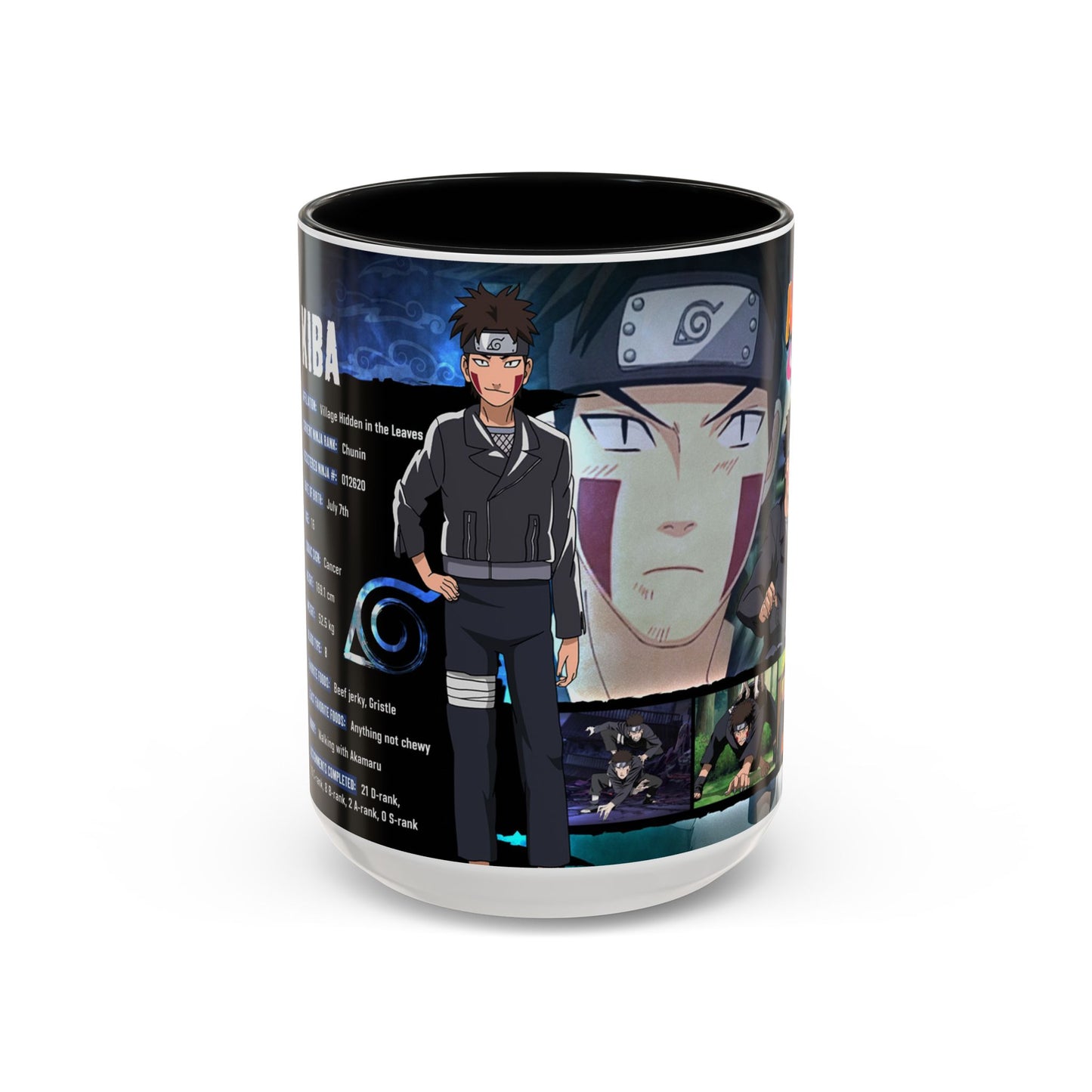 Kiba Collage Coffee Mug | Naruto Shippuden Design (11/15oz)