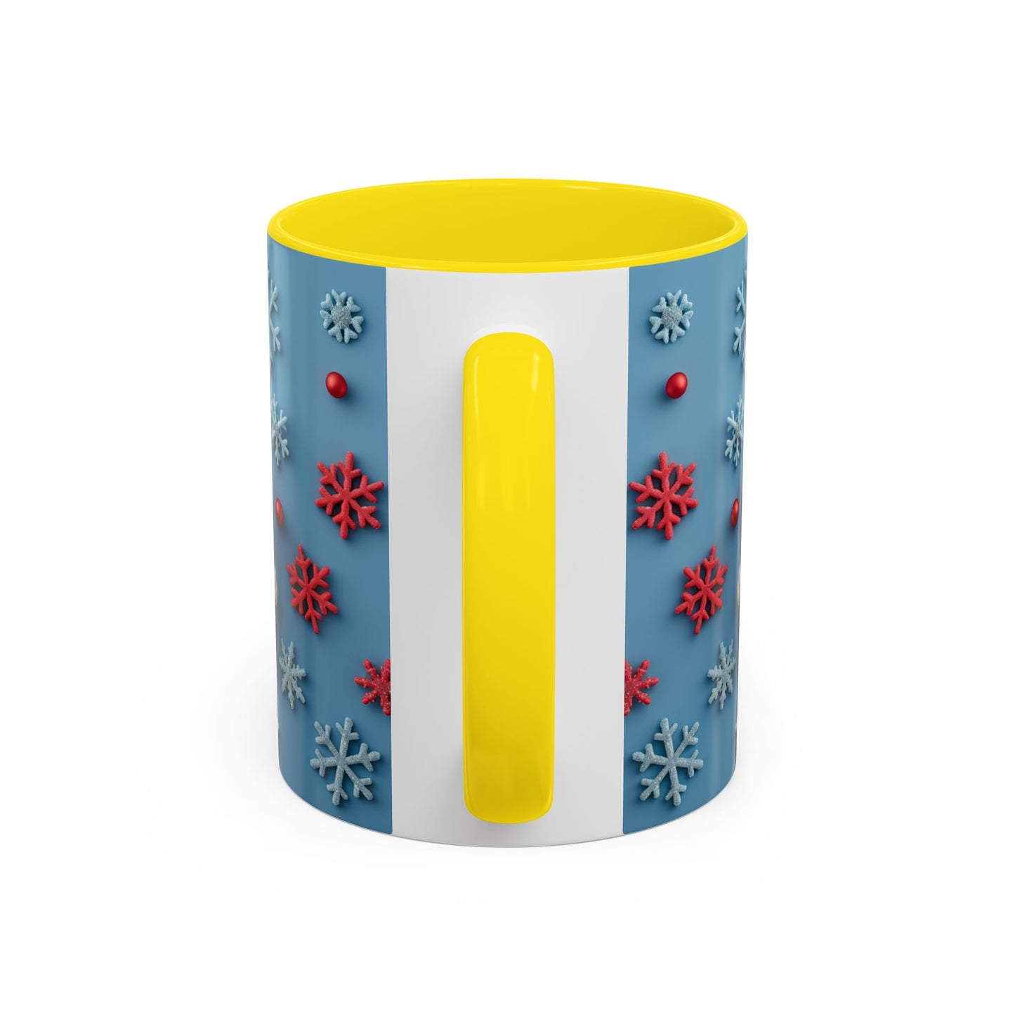 Santa Snowflake Pattern Mug | Accent Coffee Mug