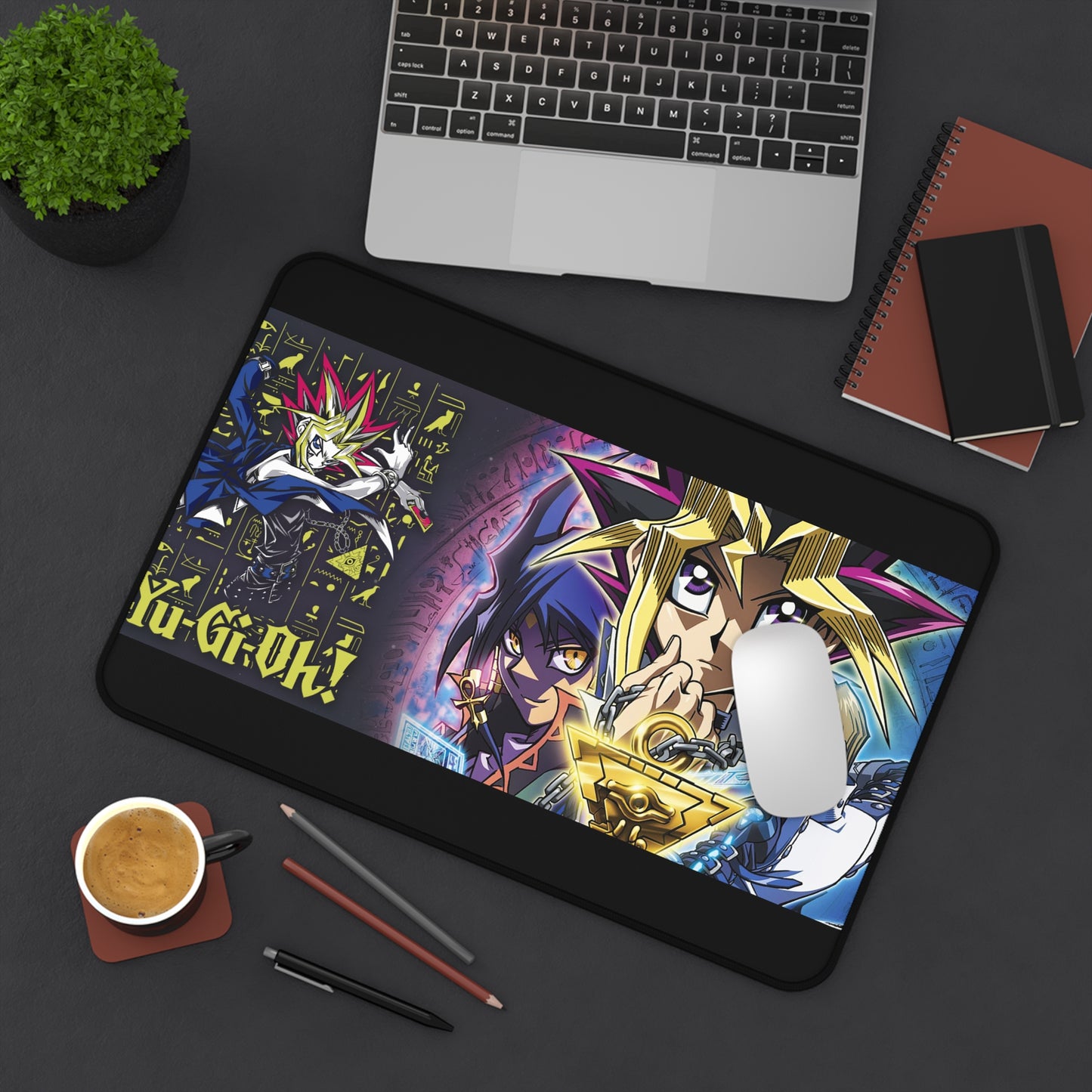 Yu-Gi-Oh! Collage Desk Mat | Gaming Mouse Pad with Yami Yugi, Yusei & Friends