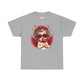Valentine Cherub Heart Sunglasses T-Shirt | Cupid Angel with Red Wings